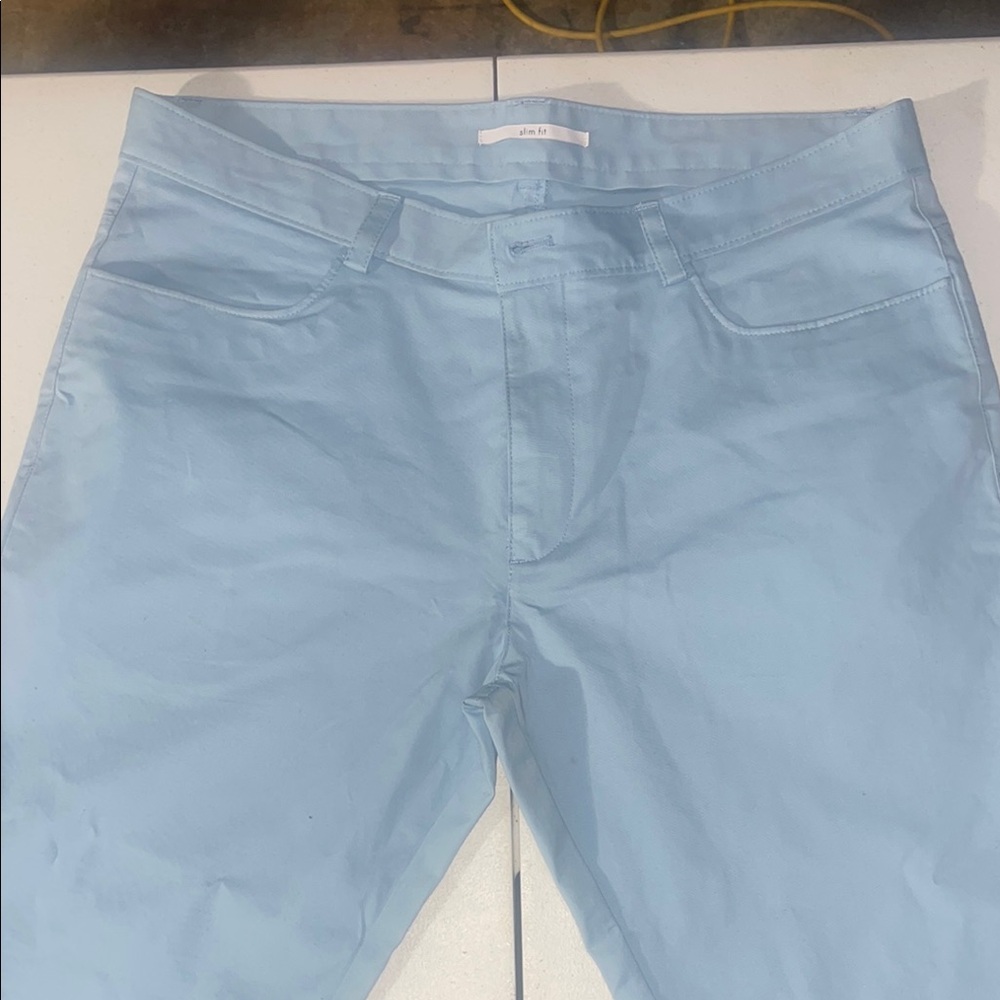 Calvin Klein Men's Light Blue Chinos